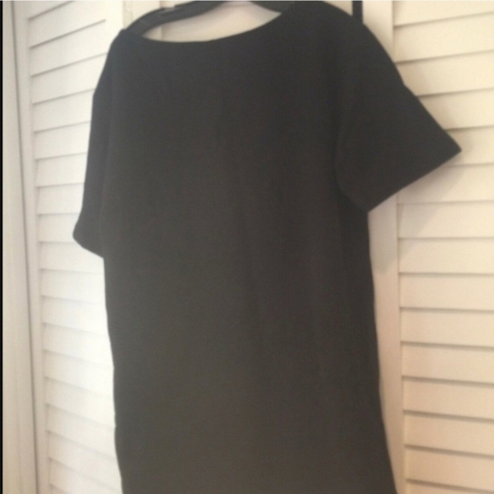 Moschino Black Mini Dress with Gold Accents - Picture 2 of 4